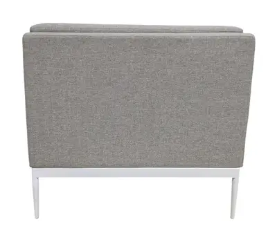 SoffmodulFåtölj Lotus Bergamo 1-sits GråVit (4)