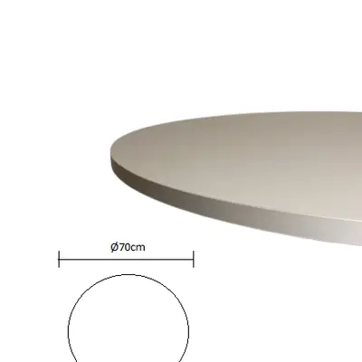 Skiva Ø70 Fenix For Interiors Linoleum Grå