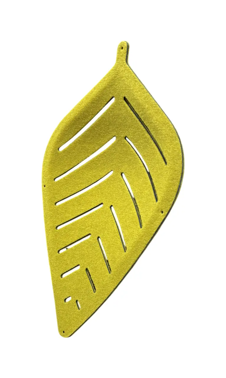 Ljudabsorbent Abstracta Airleaf Gul (4)