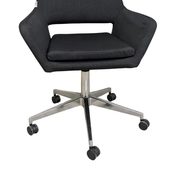 Konferensstol Lotus Furniture Amsterdam MörkgråKrom (2)