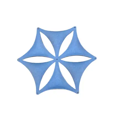 Ljudabsorbent Abstracta Airflake Ljusblå