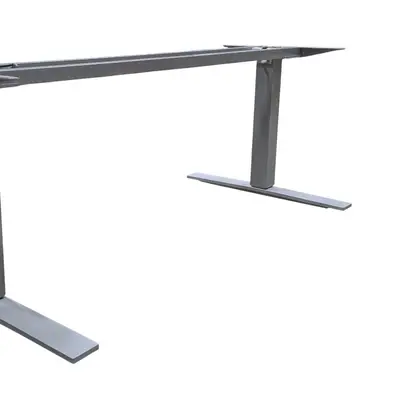 Elskrivbord Kinnarps Oberon Grå 160-180×70-80