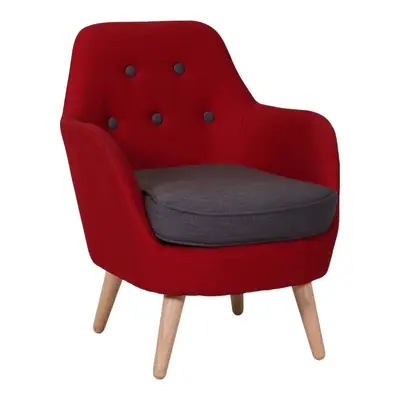 Fåtölj Domingo Cornell Large RödGrå