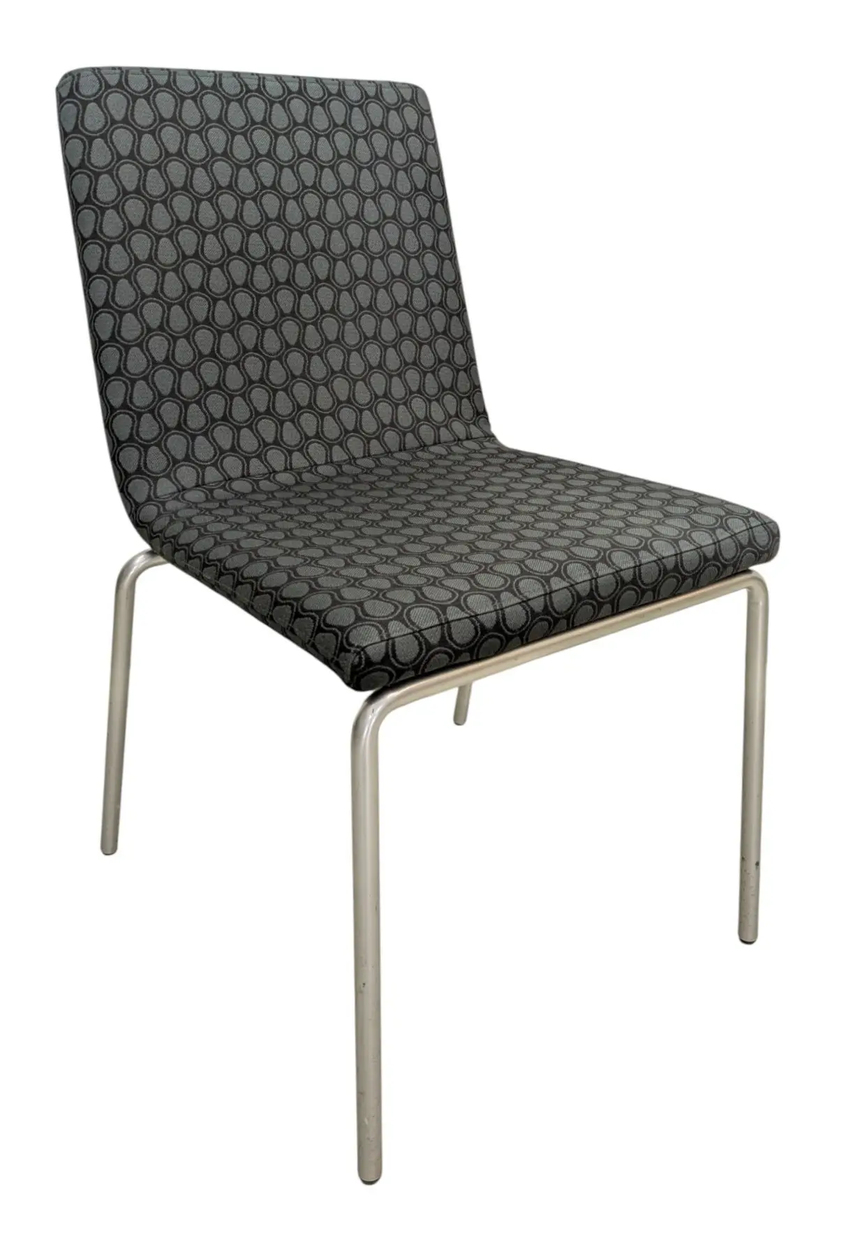 Stol Skandiform Afternoon GråMönstradKrom (3)