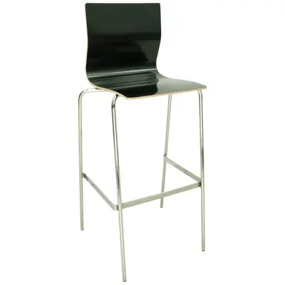 Barstol Klaesson Svart/Krom Sitthöjd 77cm