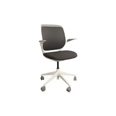 Kontorsstol Steelcase Cobi Grå-Vit LINDELÖFS