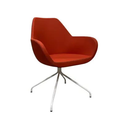 Fåtölj Edsbyn Ziv OrangeVit