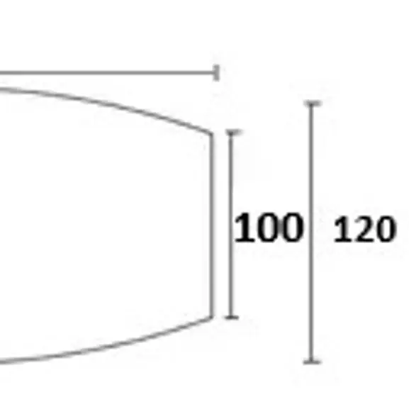 Konferensskiva Båtformad Vit 300×100-120 (2)