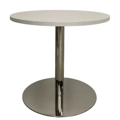 Soffbord VitKrom Ø60