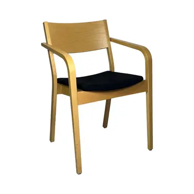 Stol EFG Björk/Svart