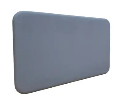 Bordsskärm Abstracta Softline Grå 80×45