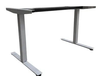 Elskrivbord Swedstyle LjusgråSvart 120-180×70-80