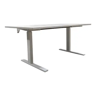 Elskrivbord Linak L-Fot VitSvart 120-160×70-80 (2)