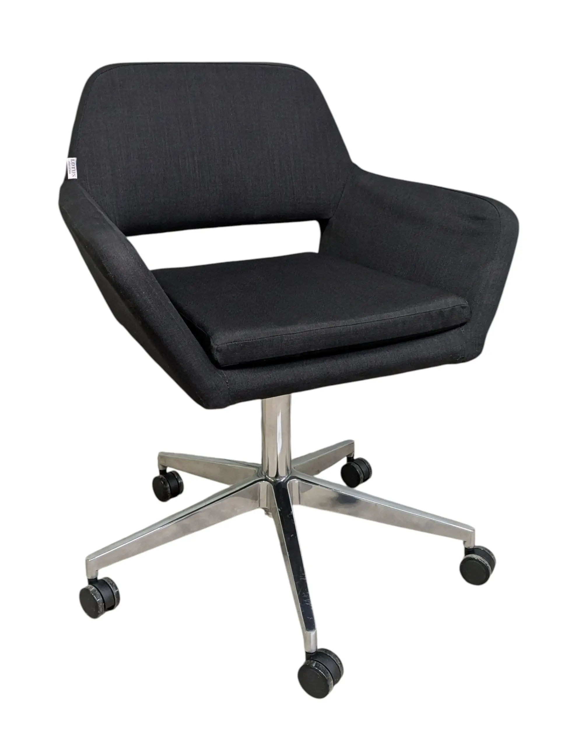 Konferensstol Lotus Furniture Amsterdam MörkgråKrom (1)