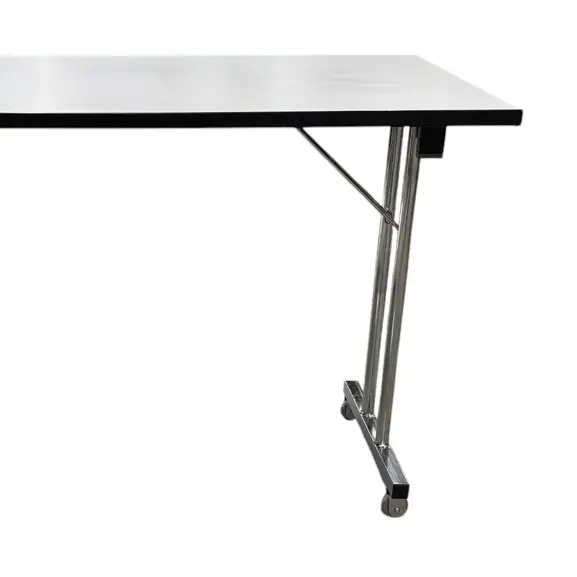 Utbildningsbord RBM Standard 4680 VitSvartKrom 120×60 (2)