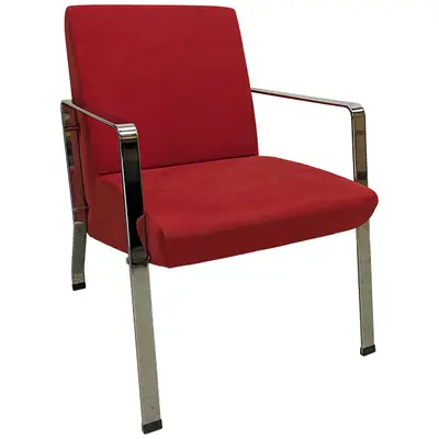 RPG 180315-265063 Fåtölj EFG Desmond Röd NubuckKrom