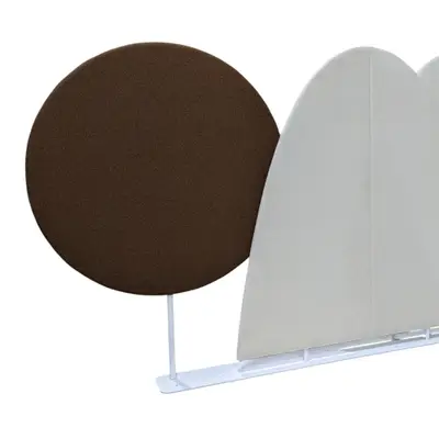 Golvskärm Offecct VitBrun 400×192