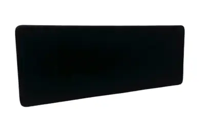 Bordsskärm Abstracta Softline Svart 160×60