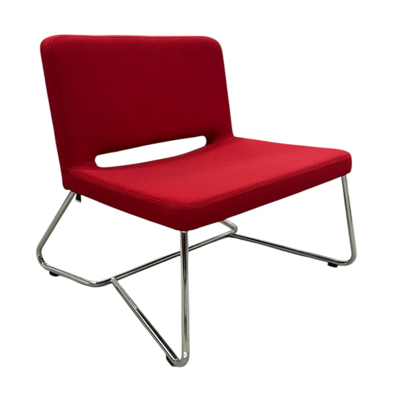 Fåtölj Martela SoftX RödKrom (2)