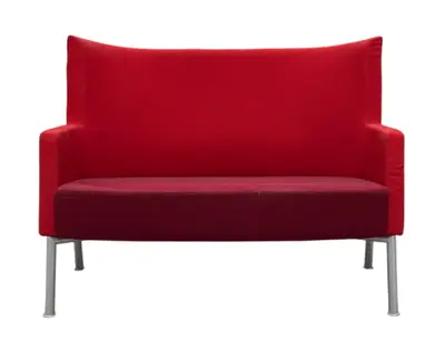 Soffa Kinnarps Invito RödGrå (2)