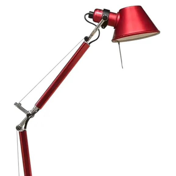 Skrivbordslampa Artemide Tolomeo Röd