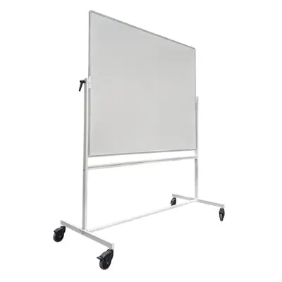 Whiteboard på hjul vändbar Vit 195×168