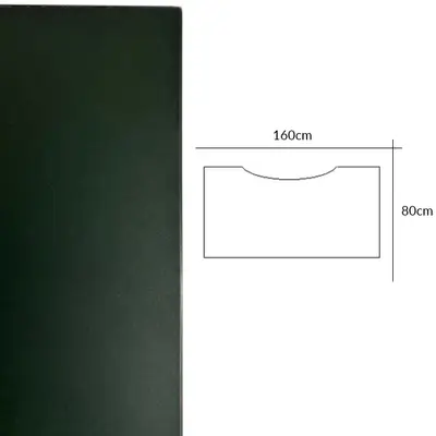 Bordsskiva SA-Möbler Laptop Linoleum Grön 160x80