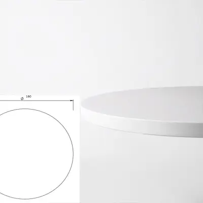 Bordsskiva Ø160 Vit