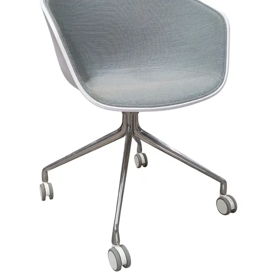 Konferensstol AAC24 Front Upholstery GrönBlåVitKrom (6)