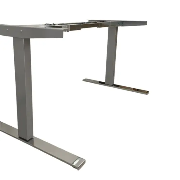 Elskrivbord Edsbyn GråKrom 120-180×70-80 (1)