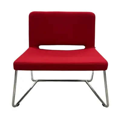 Fåtölj Martela SoftX RödKrom (1)