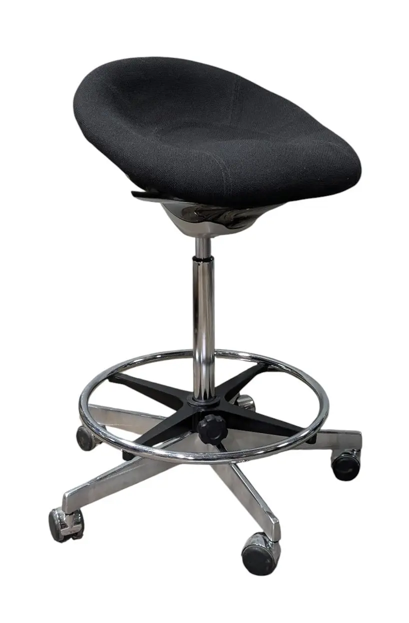 Arbetspall Bruno Mathsson Saga SvartKrom