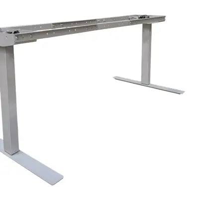 Elskrivbord Grå Enmotor 140-180×80