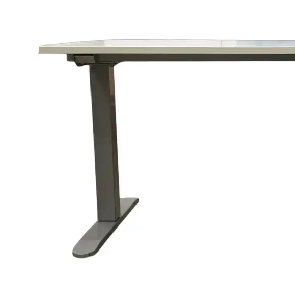 Elskrivbord Linak GråVit 140×65 (1)