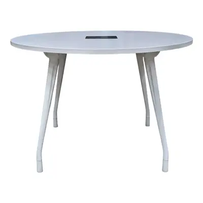 Mötesbord Vit Ø110 (2)