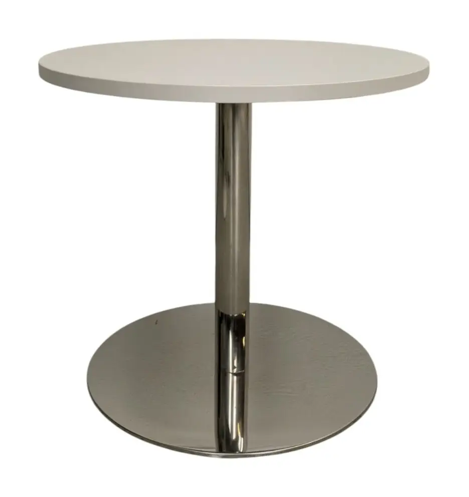 Soffbord VitKrom Ø60
