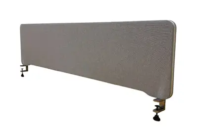 Bordsskärm Lintex Edge Ljusgrå 160×40