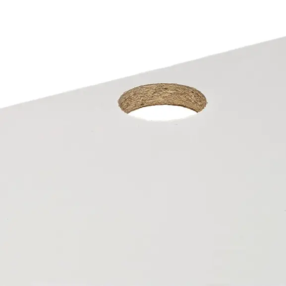 Bordsskiva Vit med kabelhål 120×80 (2)