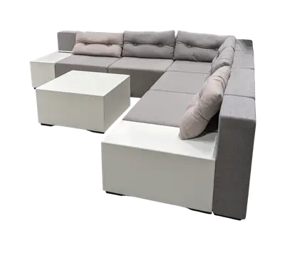 Modulsoffa Materia Monolog LjusgråVit (2)