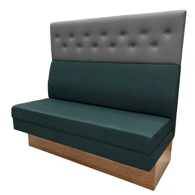 Soffa Vilax London Light High MörkgrönGrått Konstläder