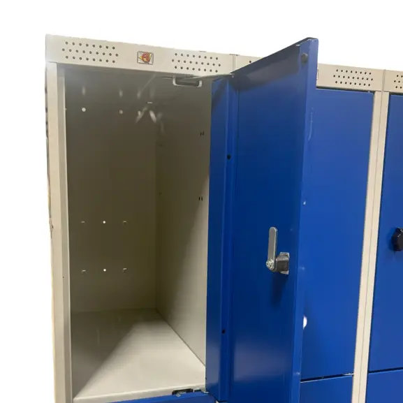 Elevskåp 12-Dörrars GråBlå (2)