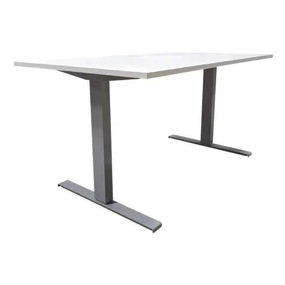 Elskrivbord GråVit Flexibelt 140×80 (2)
