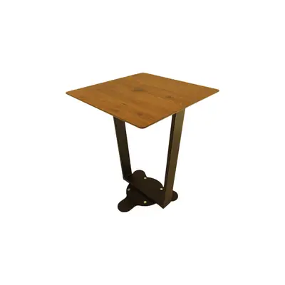 Utomhusbord 60x60 Trä/Svart