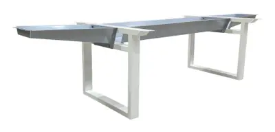 Konferensbordsstativ VitGrå 285×104