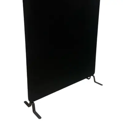 Golvskärm Abstracta Softline Svart 120×160