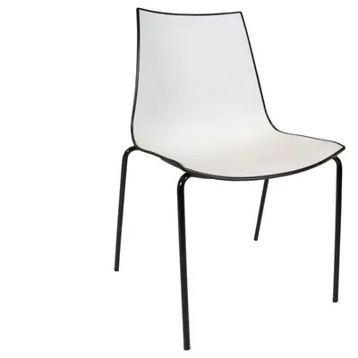 Stol Pedrali 3D-Color Vit/Svart