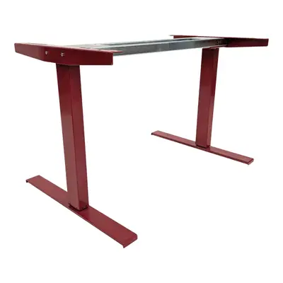 Elskrivbord Swedstyle Röd L-fot 120-180×70-80