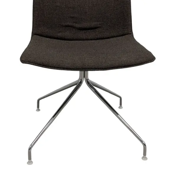 Stol Arper Catifa BrunKrom (2)