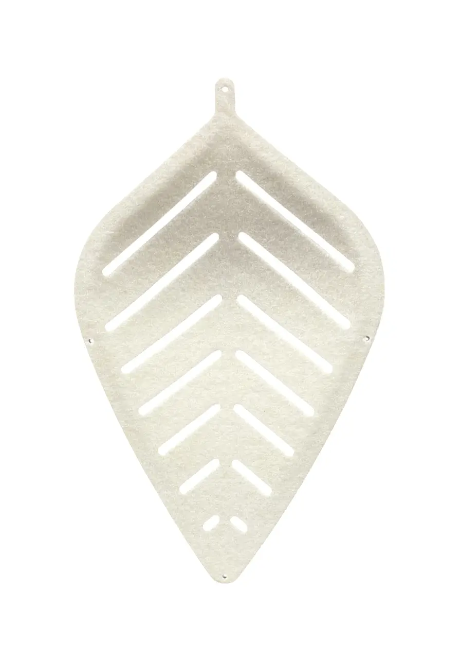 Ljudabsorbent Abstracta Airleaf Vitt (4)