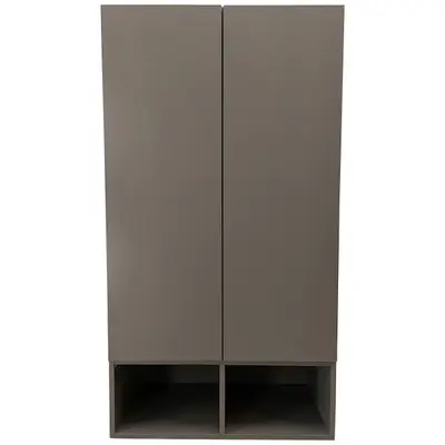 RPG 069605-252844 Personlig förvaring med skohylla Flexlock 2 dörrar Grå 80x149cm